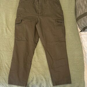 Express Men's Olive Green Cargo Pants